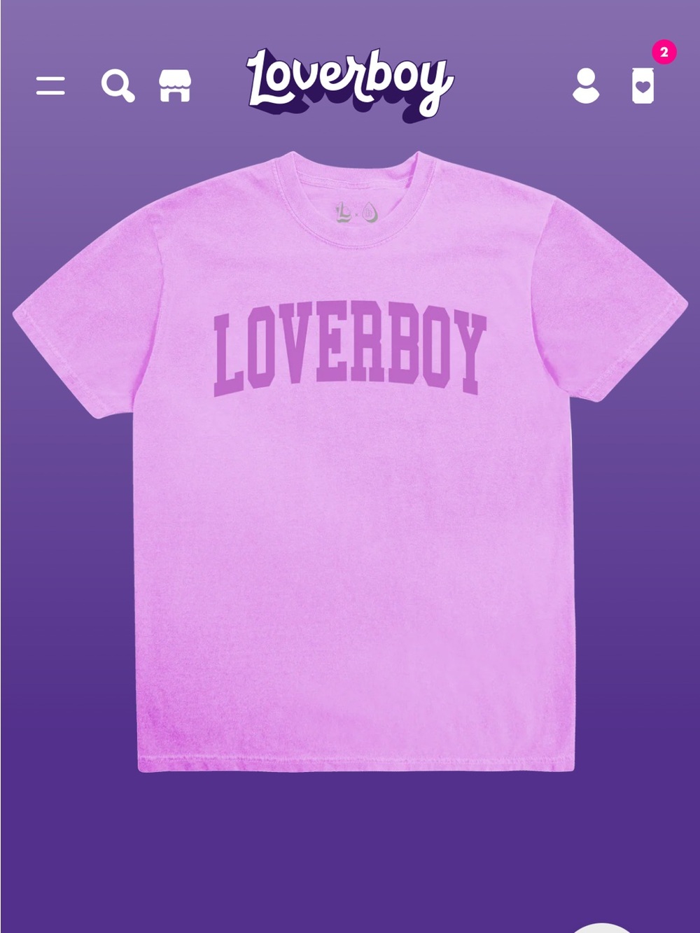 Loverboy Pink Tshirt